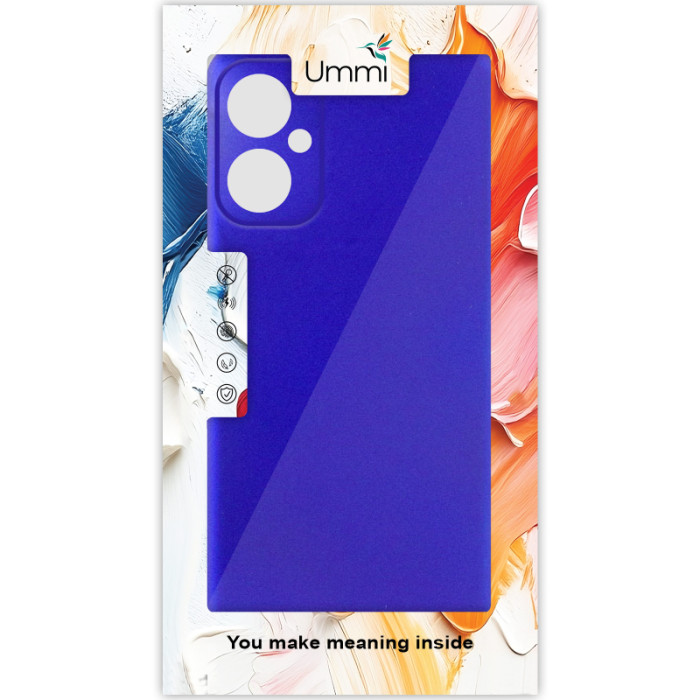 Чохол Silicone Cover Ummi Lakshmi Full Camera (AA) для Motorola Moto G14 Синій/Iris