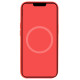 Чохол Silicone case (AAA) with Magsafe and Animation для Apple iPhone 15 Pro Max Червоний/Guava