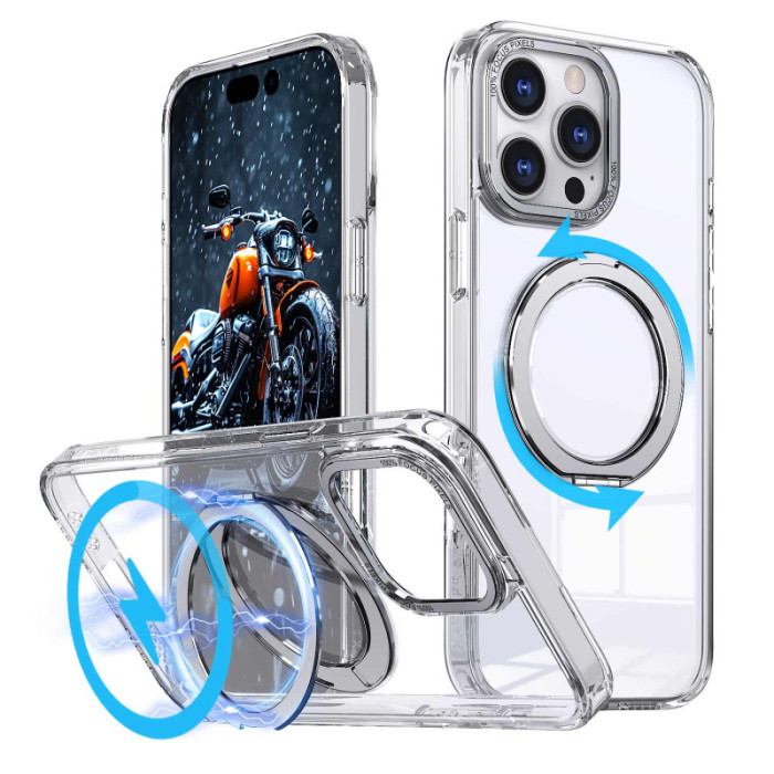 Чохол TPU+PC Empire with MagSafe and Ring для Apple iPhone 15 Pro  Clear