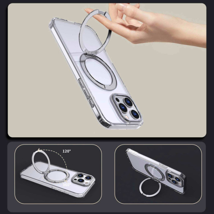 Чохол TPU+PC Empire with MagSafe and Ring для Apple iPhone 15 Pro  Clear