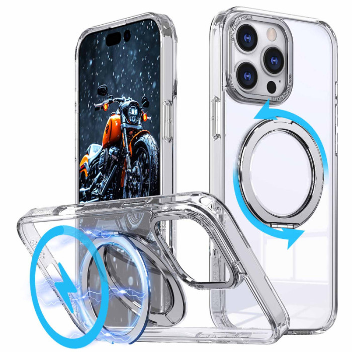 Чохол TPU+PC Empire with MagSafe and Ring для Apple iPhone 16 Pro (6.3') Clear