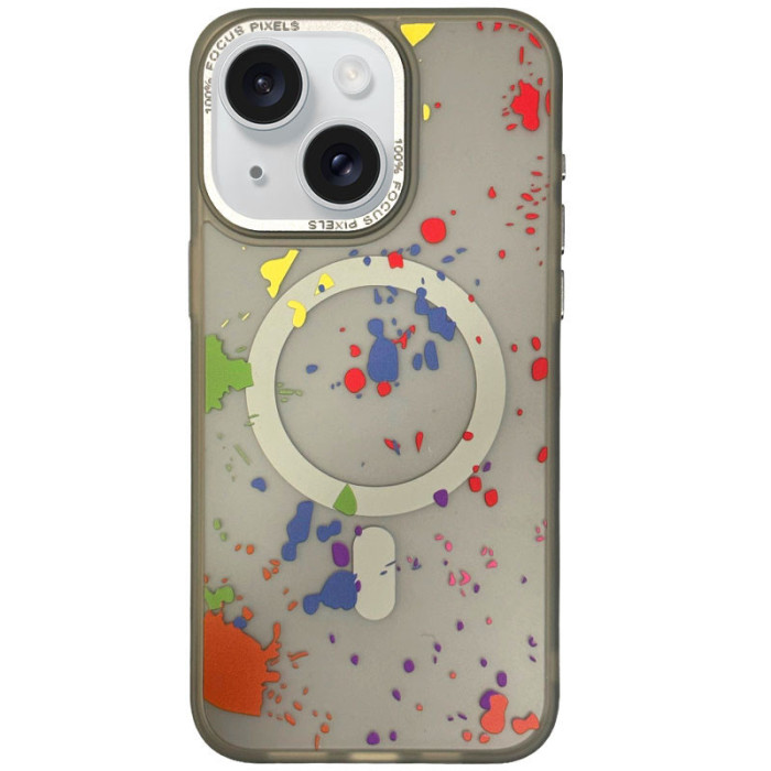 Чохол TPU+PC Flush with MagSafe для Apple iPhone 14  Titanium grey