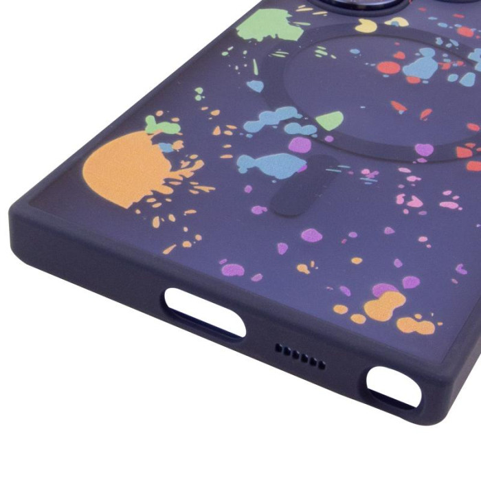 Чохол TPU+PC Flush with MagSafe для Samsung Galaxy S25 Ultra Dark blue