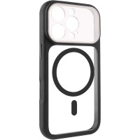 Чохол TPU+PC GETMAN Moon Clear з Magnetic Fit для Apple iPhone 16 Pro (6.3') Black