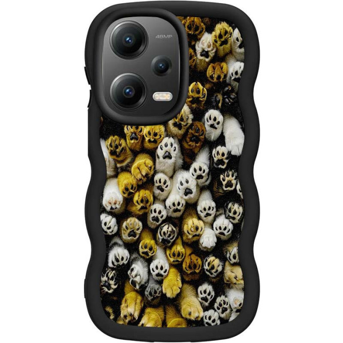 Чохол TPU Cloudy Pictures для Xiaomi Poco X5 5G/Redmi Note 12 5G Paws