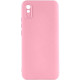 Чохол TPU GETMAN Liquid Silk Full Camera для Xiaomi Redmi 9A Рожевий/Pink