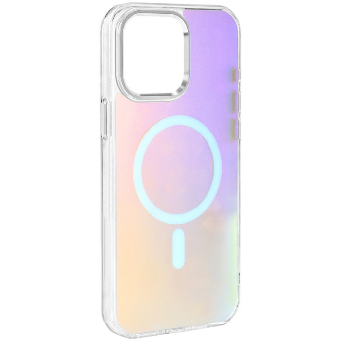 Чохол TPU Lunar Glow (MagFit) для Apple iPhone 15 Pro  Silver White