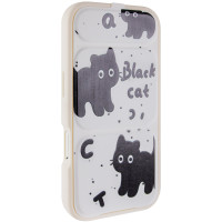 Чохол TPU Panel Stand для Apple iPhone 17 Pro (6.3') Black Cat
