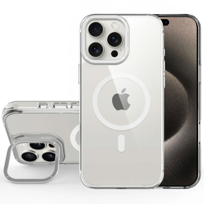 Чохол TPU Space Case Apex з Magnetic Fit для Apple iPhone 16 Pro Max (6.9') Silver