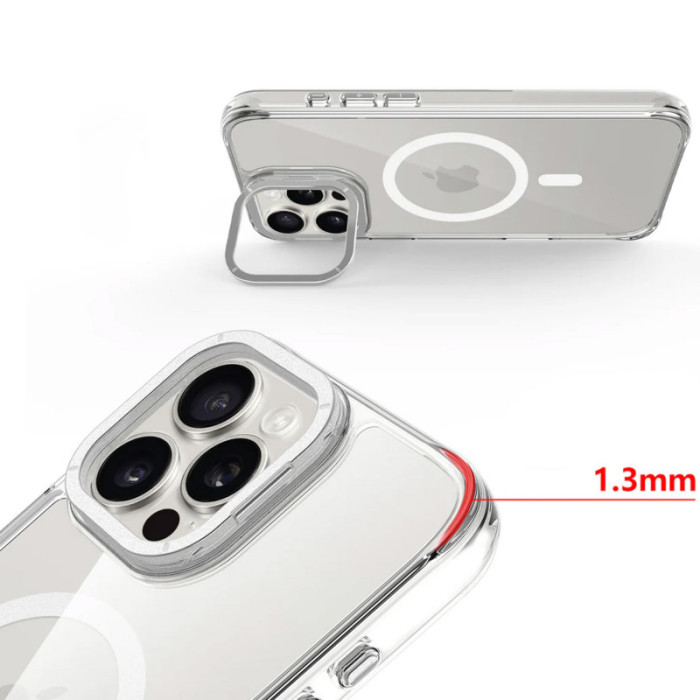 Чохол TPU Space Case Apex з Magnetic Fit для Apple iPhone 16 Pro Max (6.9') Silver