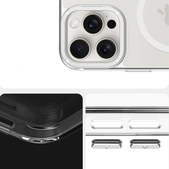 Чохол TPU Space Case Apex з Magnetic Fit для Apple iPhone 16 Pro Max (6.9') Silver