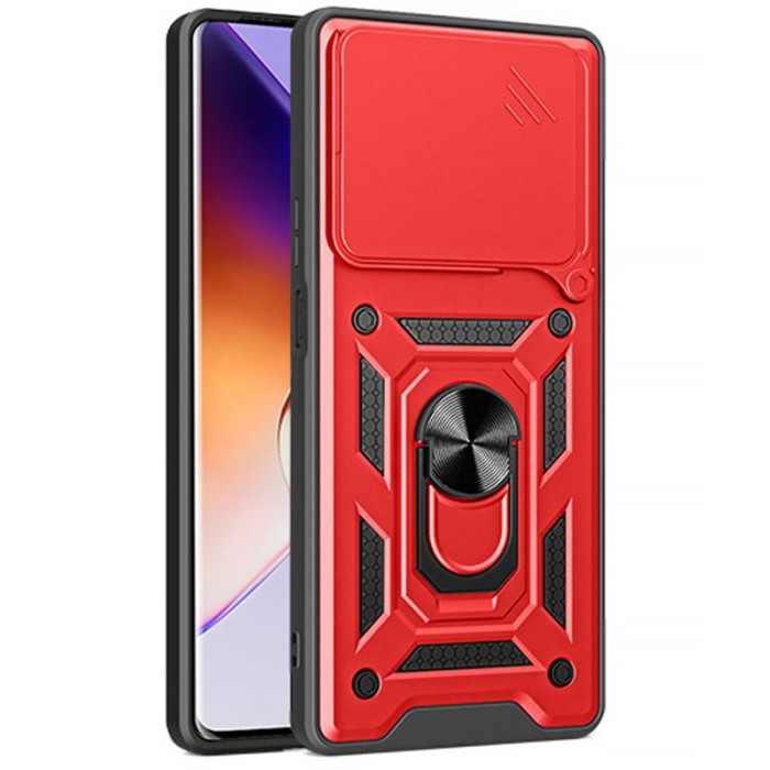 Чохол Ummi Camshield Serge Ring для Xiaomi Poco M7 Pro 5G Червоний/Red
