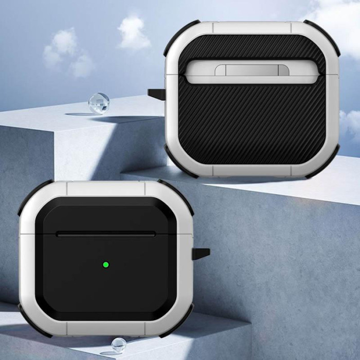 Футляр протиударний Black ed. для навушників Airpods 3 White