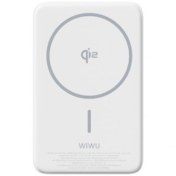 Портативний ЗП Power Bank WIWU Wi-P031 Magnetic з БЗП Qi2 30W 10000 mAh White  (ITS-L-00000081399_1)