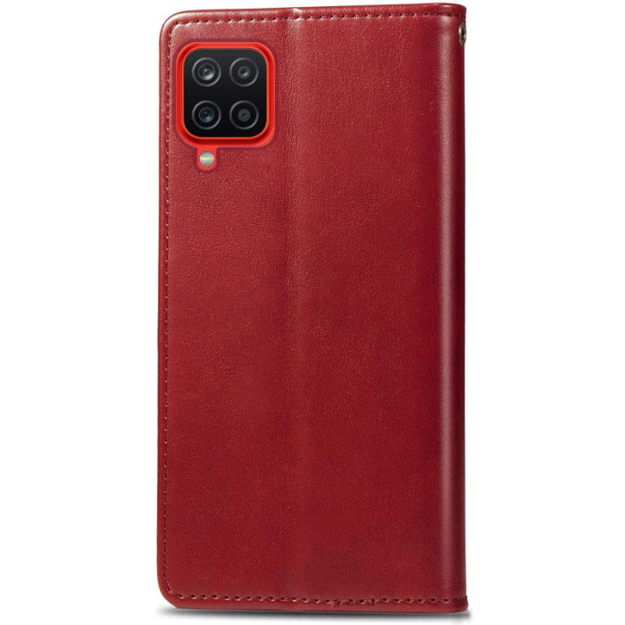 Шкіряний чохол-книжка GETMAN Gallant (PU) для Samsung Galaxy A22 4G Червоний