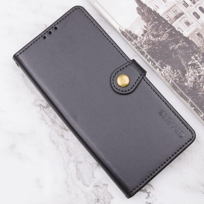 Шкіряний чохол-книжка GETMAN Gallant (PU) для Xiaomi Redmi Note 14 Pro 4G Чорний
