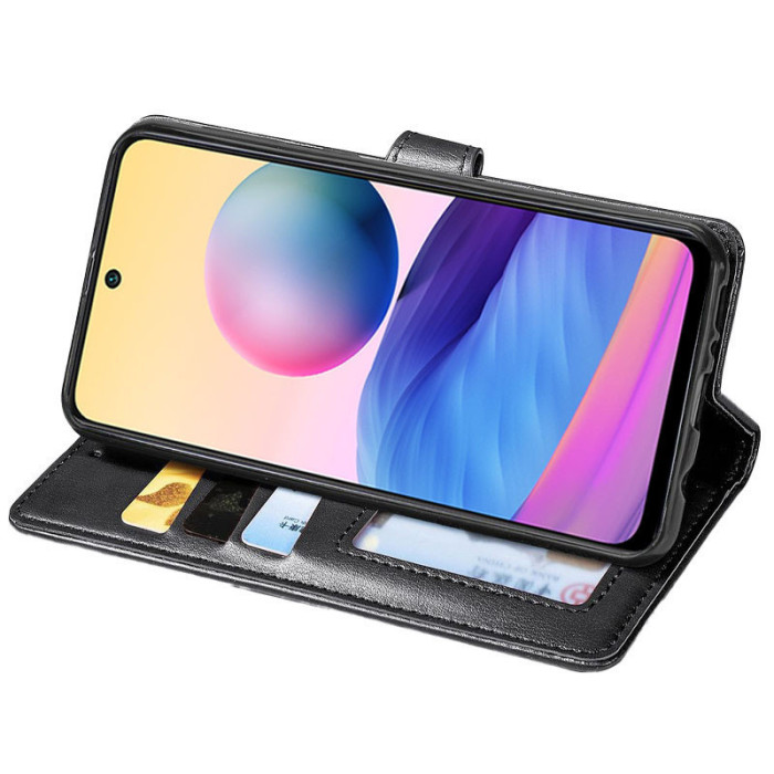 Шкіряний чохол-книжка GETMAN Gallant (PU) для Xiaomi Redmi Note 14 Pro 4G Чорний