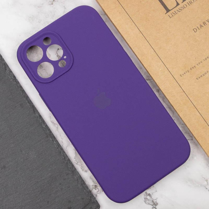 Чохол Silicone Case Full Camera Protective (AA) для Apple iPhone 15 Pro Max Фіолетовий/Amethyst  (ITS-L-00000066393_30)