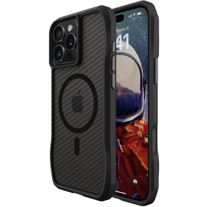 Чохол TPU Space Octagon with MagSafe для Apple iPhone 16 Pro Max (6.9') Carbon Black