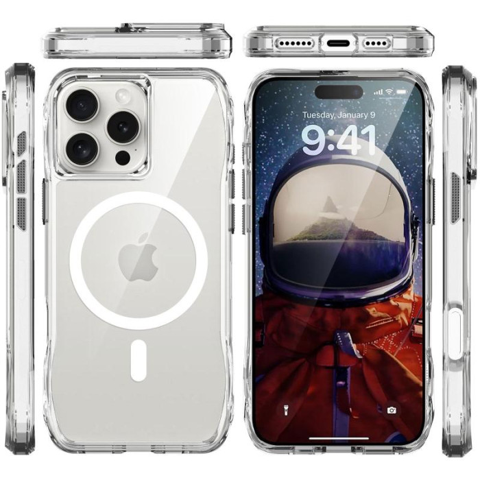 Чохол TPU Space Octagon with MagSafe для Apple iPhone 16 Pro Max (6.9') Clear