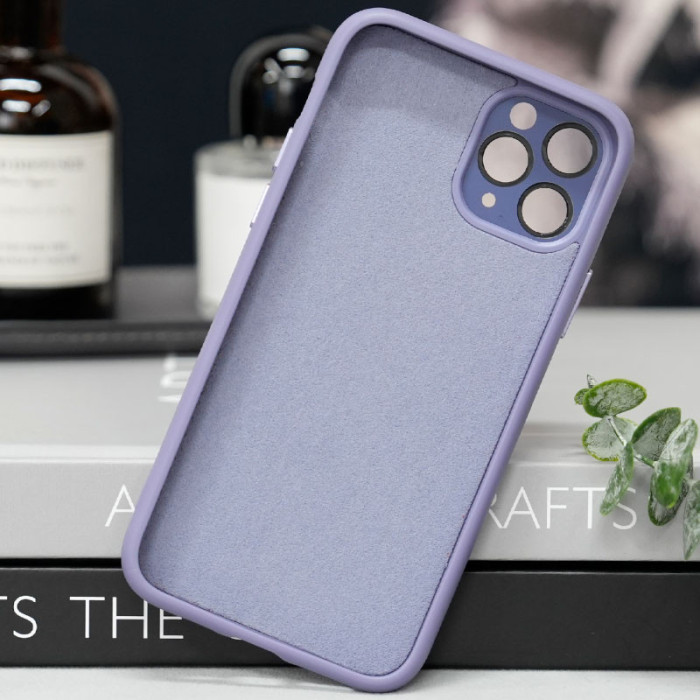 Чохол TPU+Glass Sapphire Midnight with MagSafe для Apple iPhone 14 Pro Max Бузковий/Dasheen