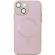 Чохол TPU+Glass Sapphire Midnight with MagSafe для Apple iPhone 15  Рожевий/Pink Sand