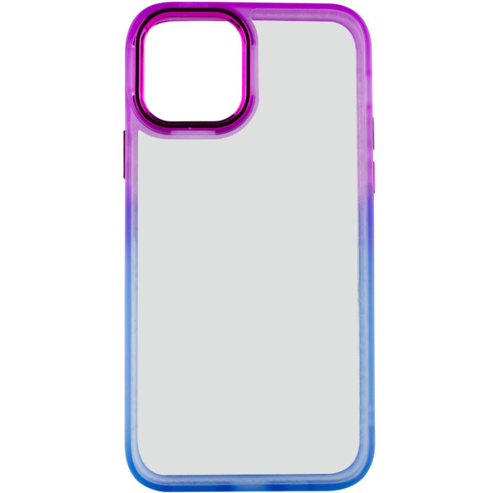 Чохол TPU+PC Fresh sip series для Apple iPhone 14 Plus Синій/Фіолетовий