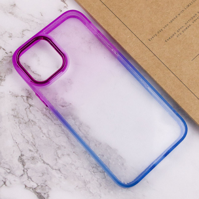Чохол TPU+PC Fresh sip series для Apple iPhone 14 Plus Синій/Фіолетовий