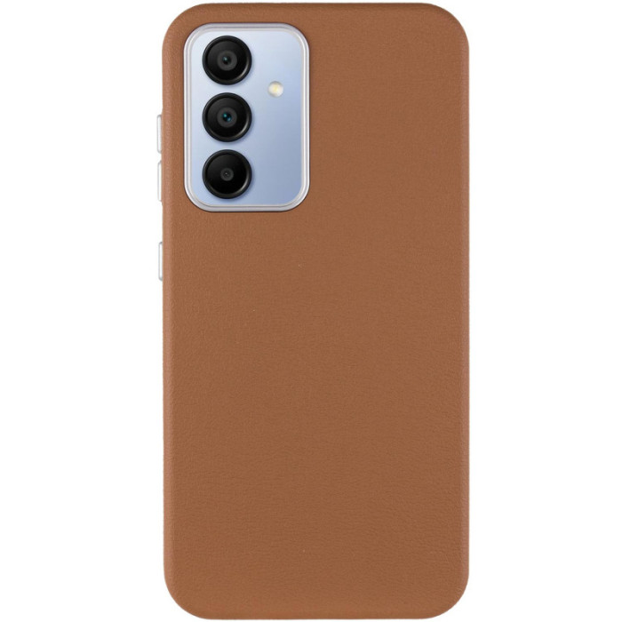 Шкіряний чохол Leather Case Metal Buttons для Samsung Galaxy S24+/S25+ Brown