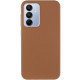 Шкіряний чохол Leather Case Metal Buttons для Samsung Galaxy S24+/S25+ Brown