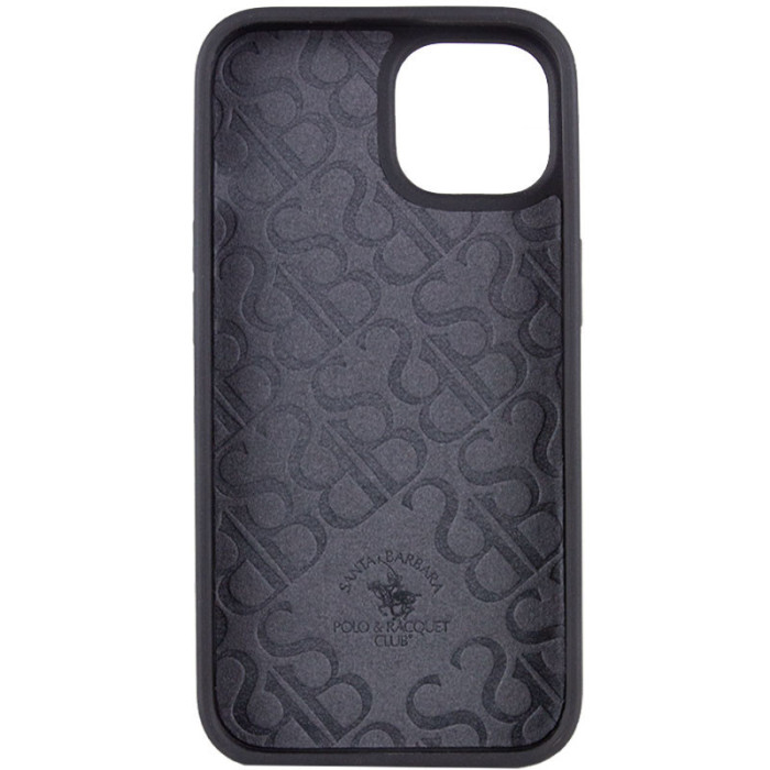 Шкіряний чохол Polo Santa Barbara для Apple iPhone 15 Plus Black  (ITS-L-00000065733_1)