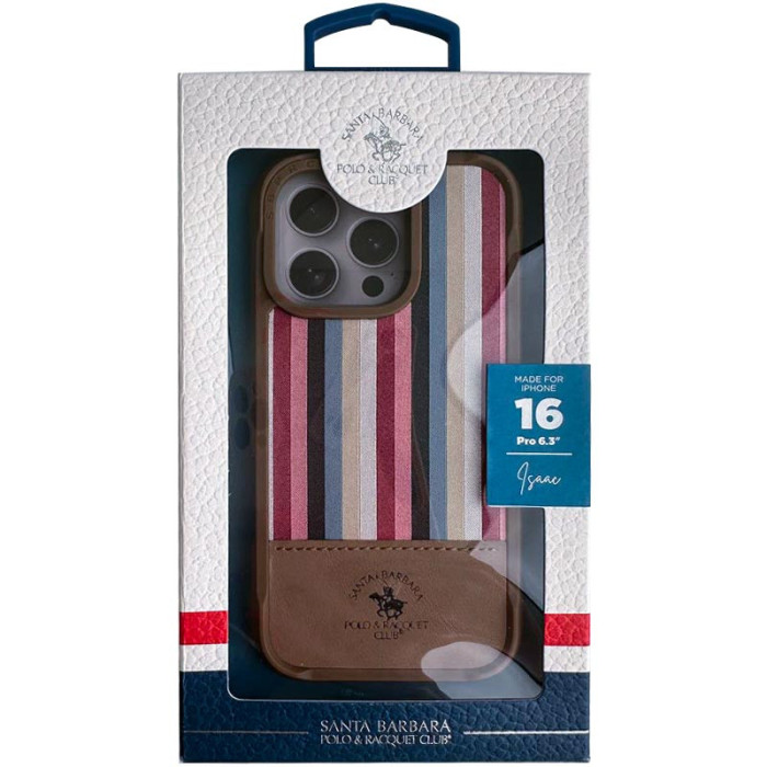 Кожаный чехол Polo Santa Barbara Isaac для Apple iPhone 16 Pro Max (6.9')