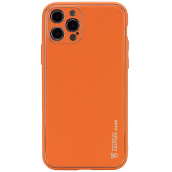 Шкіряний чохол Xshield для Apple iPhone 13 Pro  Помаранчевий/Apricot  (ITS-L-00000051591_8)