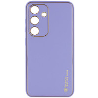 Шкіряний чохол Xshield для Samsung Galaxy S23 Бузковий/Dasheen  (ITS-L-00000063193_14)