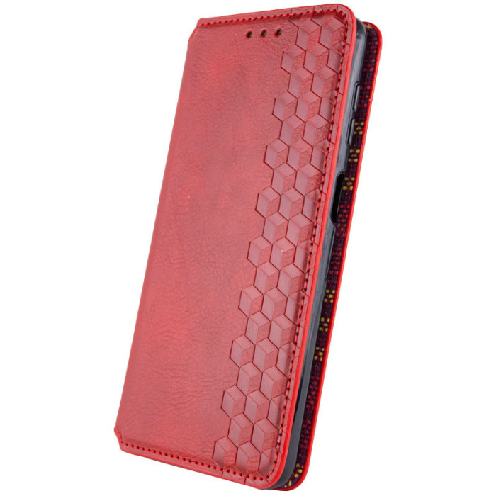 Шкіряний чохол-книжка GETMAN Cubic (PU) для Oppo A60 4G Червоний