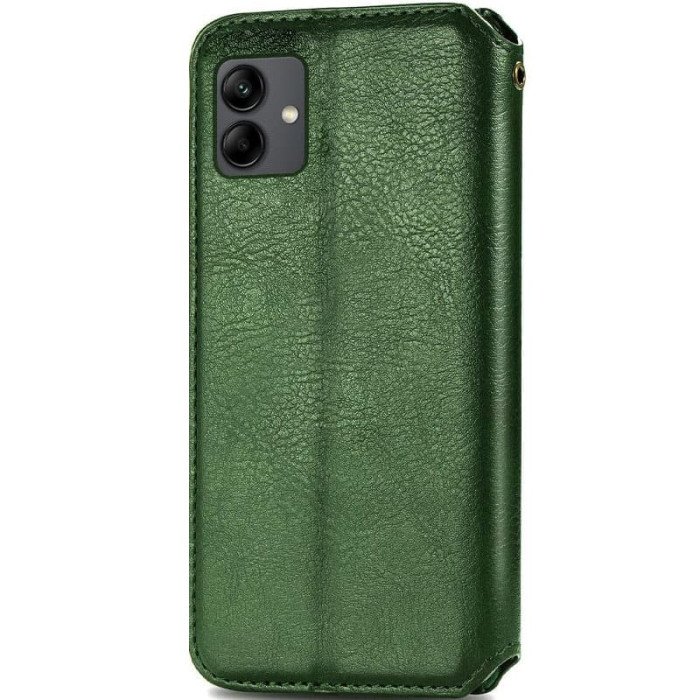 Шкіряний чохол-книжка GETMAN Cubic (PU) для Samsung Galaxy A06 Зелений