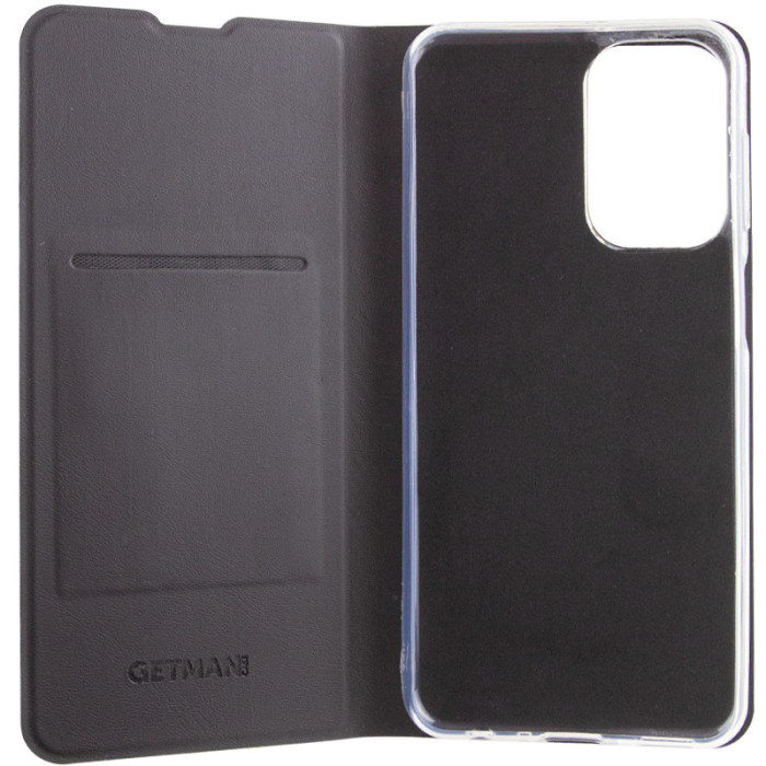 Шкіряний чохол-книжка GETMAN Elegant (PU) для Xiaomi Poco X5 5G/Redmi Note 12 5G Чорний  (ITS-L-00000064171_8)