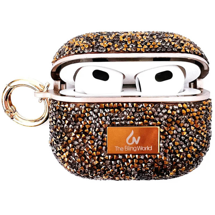 TPU чохол Bling World Rock Diamond для навушників AirPods 3 Золотий  (ITS-L-00000057526_1)
