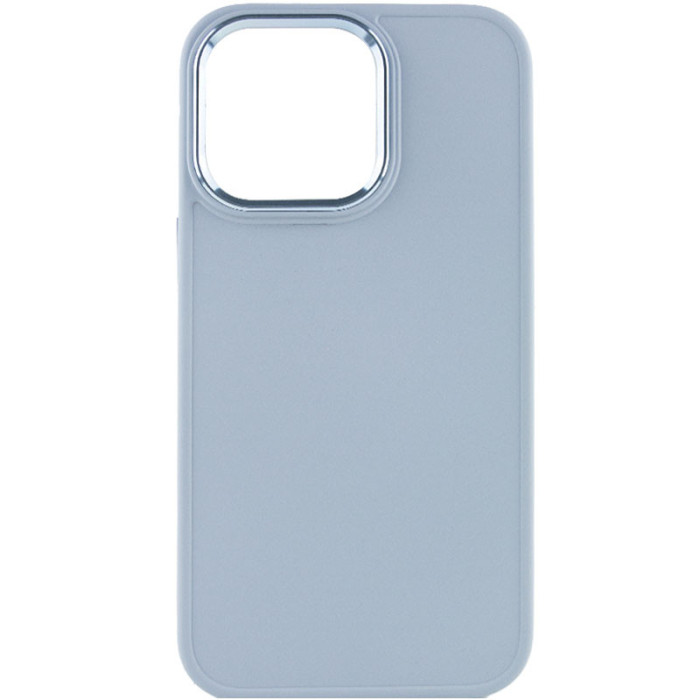 TPU чохол Bonbon Metal Style для Apple iPhone 14 Pro  Блакитний/Mist blue  (ITS-L-00000057125_3)