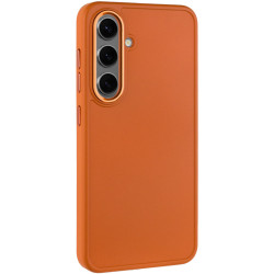 TPU чохол Bonbon Metal Style для Samsung Galaxy S23 Помаранчевий/Papaya