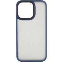 TPU+PC чохол Metal Buttons для Apple iPhone 15 Plus Синій/Navy Blue  (ITS-L-00000065614_7)