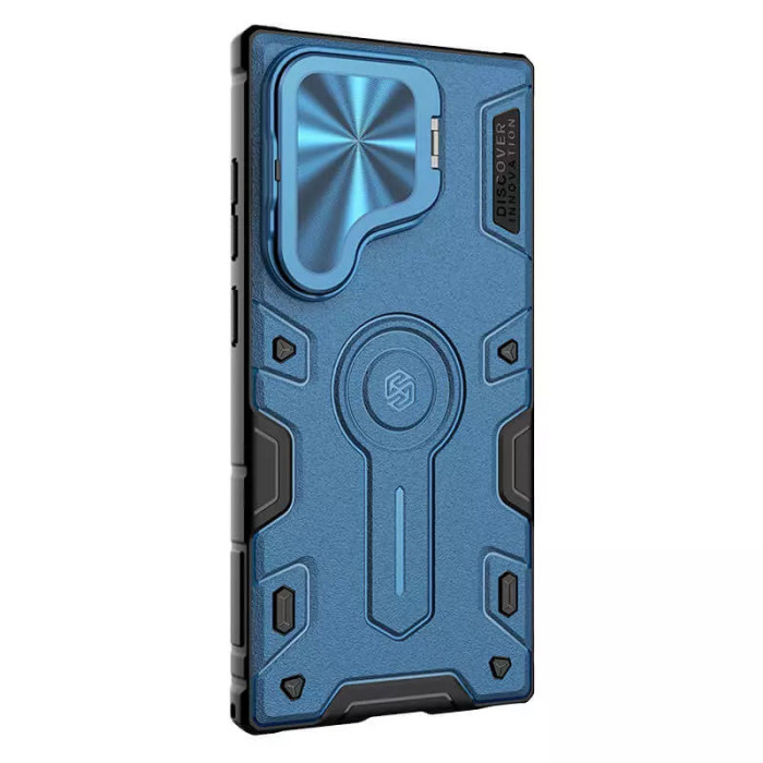 TPU+PC чохол Nillkin CamShield Armor Prop для Samsung Galaxy S25 Ultra Blue