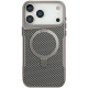 TPU+PC чохол Metal Buttons with MagSafe Carbon Ring для Apple iPhone 17 Pro Max (6.9') Сірий