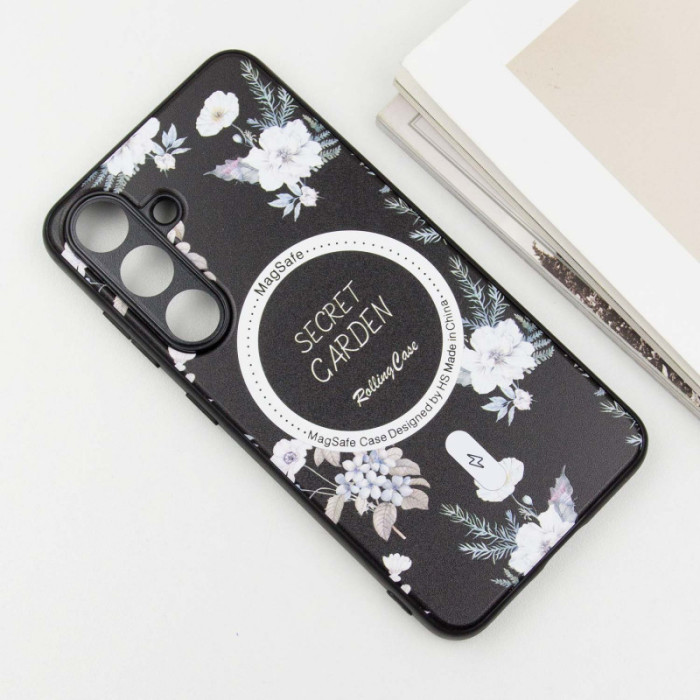 TPU+PC чохол Secret Garden with MagFit для Samsung Galaxy S23 FE Black