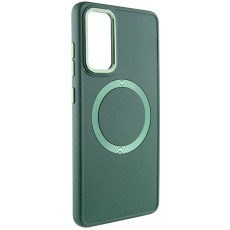 TPU чохол Bonbon Metal Style with MagSafe для Samsung Galaxy A35 Зелений/Army Green  (ITS-L-00000071485_4)