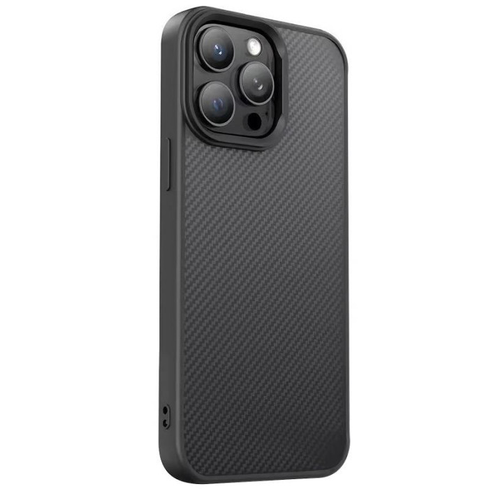 TPU чохол Carbon Protective with Magsafe для Apple iPhone 13 Pro Max Black