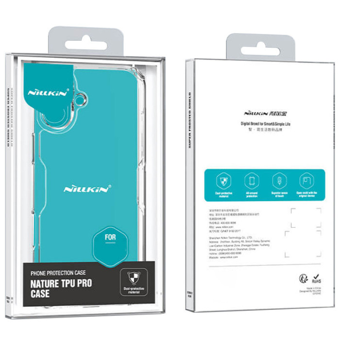 TPU чохол Nillkin Nature Pro Series для Apple iPhone 16 Plus Безбарвний (прозорий)