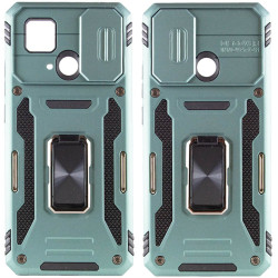 Ударостійкий чохол Camshield Army Ring для Xiaomi Redmi 10C Зелений/Light Green  (ITS-L-00000055561_2)