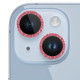 Захисне скло Metal Sparkles на камеру (в упак.) для Apple iPhone 15/15 Plus Червоний/Red