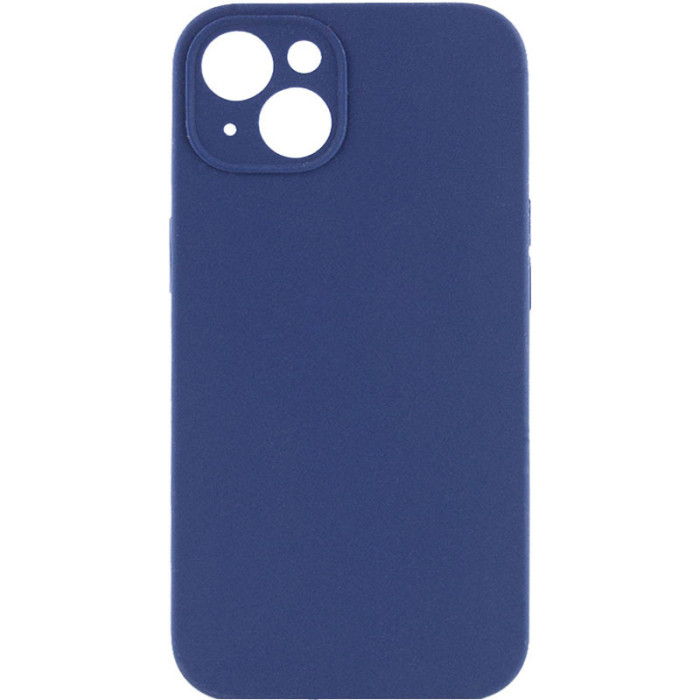 Чохол Silicone Case Full Camera Protective (AA) NO LOGO для Apple iPhone 15  Синій/Deep navy